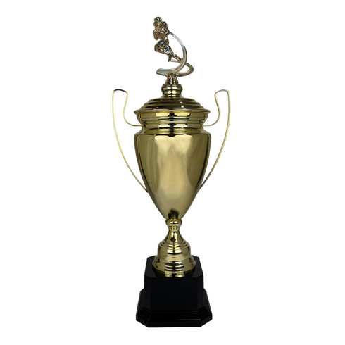Trofeo de Copa de Metal con Figura Serie M1 de Futbol Americano